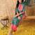 women ethnic motifs printed regular kurta with trousers & with dupatta