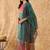women ethnic motifs printed regular kurta with trousers & with dupatta