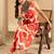 women floral printed regular cotton kurta with trousers