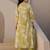 women floral printed regular cotton kurta with trousers