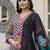 women ethnic motifs printed regular cotton kurta with trousers & with dupatta