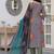 women ethnic motifs printed regular cotton kurta with trousers & with dupatta