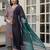 women ethnic motifs printed regular cotton kurta with trousers & with dupatta