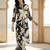 women floral printed regular kurta with trousers