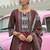 women ethnic motifs printed regular cotton kurta with trousers & with dupatta
