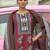 women ethnic motifs printed regular cotton kurta with trousers & with dupatta