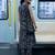 women printed regular cotton kurta with trousers