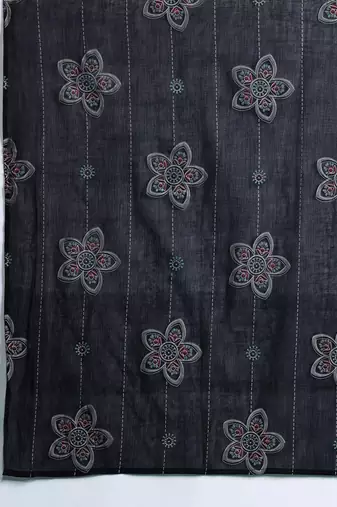 women ethnic motifs printed regular cotton kurta with palazzos & with dupatta