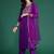 women ethnic motifs embroidered regular thread work liva kurta with trousers & with dupatta
