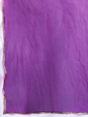 women ethnic motifs embroidered regular thread work liva kurta with trousers & with dupatta 2