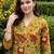 women floral printed regular cotton kurta with trousers