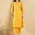 women ethnic motifs embroidered regular thread work liva kurta with trousers & with dupatta