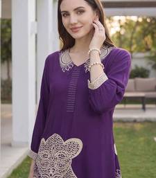 women ethnic motifs embroidered regular kurta with palazzos