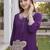 women ethnic motifs embroidered regular kurta with palazzos