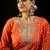 women ethnic motifs embroidered regular thread work liva kurta with trousers & with dupatta