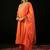 women ethnic motifs embroidered regular thread work liva kurta with trousers & with dupatta