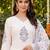 women ethnic motifs printed regular cotton kurta with trousers & with dupatta