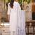 women ethnic motifs printed regular cotton kurta with trousers & with dupatta