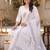 women ethnic motifs printed regular cotton kurta with trousers & with dupatta