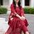 women floral embroidered regular thread work cotton kurta with trousers & with dupatta