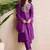 women ethnic motifs embroidered regular thread work liva kurta with trousers & with dupatta
