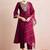 women ethnic motifs embroidered regular liva kurta with trousers & with dupatta