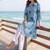 women printed regular cotton kurta with trousers