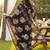 women floral printed regular thread work chanderi silk kurta with trousers & with dupatta
