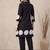 women printed regular cotton kurta with trousers