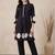women printed regular cotton kurta with trousers
