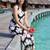 women floral printed regular cotton kurta with trousers