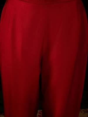 women ethnic motifs embroidered regular liva kurta with trousers & with dupatta 7
