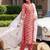 women floral printed empire cotton kurta with trousers & with dupatta