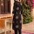 women ethnic motifs embroidered regular thread work cotton kurta with trousers