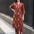 women ethnic motifs printed regular cotton kurta with trousers