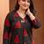 women printed regular kurta with trousers