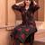 women printed regular kurta with trousers