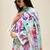 women floral printed regular thread work kurta with trousers & with dupatta