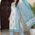 women ethnic motifs printed regular cotton kurta with trousers & with dupatta