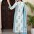 women ethnic motifs printed regular cotton kurta with trousers & with dupatta