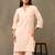 Peach Women Regular Pure Cotton Kurta with Palazzos