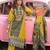 women ethnic motifs printed regular cotton kurta with trousers & with dupatta