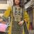 women ethnic motifs printed regular cotton kurta with trousers & with dupatta