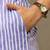Lavender Women Striped Regular Pure Cotton Kurta with Trousers & With Dupatta