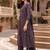women ethnic motifs printed pleated cotton kurta with trousers & with dupatta