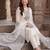women ethnic regular thread work kurta with trousers with dupatta