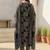 women printed regular cotton kurta with trousers & with dupatta