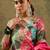 women floral printed regular thread work kurta with palazzos & with dupatta