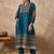 women ethnic motifs printed regular cotton kurta with trousers