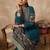 women ethnic motifs printed regular cotton kurta with trousers
